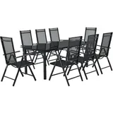 Juskys Milano Set 9-tlg. dunkelgrau