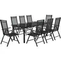 Juskys Milano Set 9-tlg. dunkelgrau