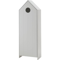 Vipack CASAMI - Schrank mit Tür weiß, Rillenprofil senkrecht, MDF lackiert