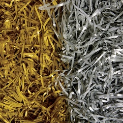 Seidenpapier geschreddert in Gold & Silber (pro Set) Bastelmaterial