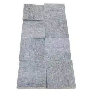 Silenti Akustikplatte Slope, für Wand, 100 x 50 x 8 cm, aus Vlies, hellgrau