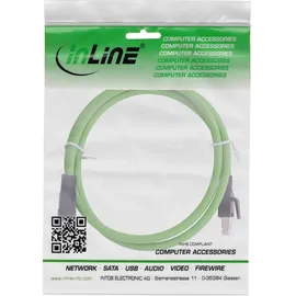 InLine InLine® Industrie Netzwerkkabel, M12 8-pin X-kodiert St. zu RJ45 St., Cat.6A 2m