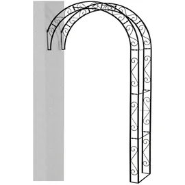 Siena Garden Rosenbogen Cambridge 130 x 35 cm Schwarz