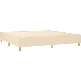 vidaXL Boxspringbett 200 x 200 cm Creme