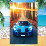 KnorRs Sportwagen Strandtuch Mikrofaser, Schnelltrocknend Badetuch XXL Strand-Handtuch, Leicht Microfaser Strandlaken Groß 100x200cm (Y2,70x140cm)