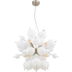 GLOBO LIGHTING Hängeleuchte "UDO", silber (nickel matt), Lampen, 1800lm Output