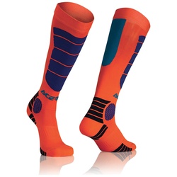 Acerbis Motocross Impact Socken, blau-orange, Größe 2XL für Männer