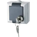 GAO EFO600G/K Business-Line Feuchtraumschalter Steckdose abschliessbar grau