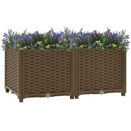 vidaXL Hochbeet 80x40x38 cm Polypropylen