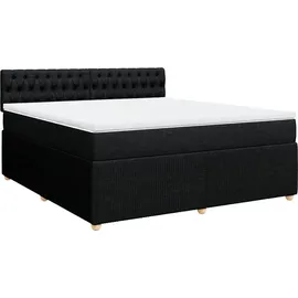 vidaXL Boxspringbett 180 x 200 cm Schwarz