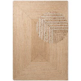 HANSE HOME Juno Jute, Teppich Juno Line Natur Weiß gold),