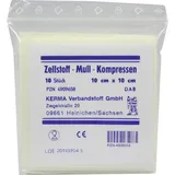 KERMA Verbandstoff GmbH Zellstoff Mullkompressen 10 x 10 cm 10 St.