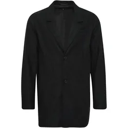 Wollmantel BLEND "Wollmantel BHWally", Herren, Gr. L, grau (charcoal mix), Obermaterial: 100% Polyester PES., elegant, ca. Mitte Oberschenkel, Mäntel