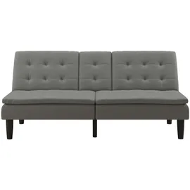 dorel home Schlafcouch Kunstleder 2-Sitzer Grau