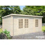 Palmako Ella Holz-Gartenhaus Natur Pultdach Unbehandelt 470 cm x 300 cm