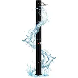 Gartendusche Solar Aussendusche 35 Liter Solardusche Warmes Wasser max. 60°C, Außendusche Pooldusche mit Duschkopf ,Schwarz - Aufun