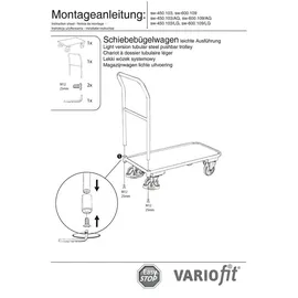 Cordes Schiebebügelwagen 200 kg