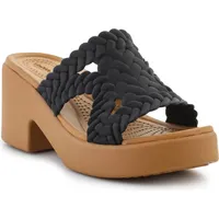 Schuhe Crocs Brooklyn Woven Slide Heel 209979001 - Grau/Braun - 41