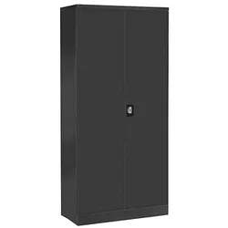 Gürkan Stahlschrank 100096 anthrazit 92,0 x 42,0 x 195,0 cm, aufgebaut