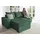 Collection AB Ecksofa Josy L-Form Cord 2-Sitzer Flaschengrün