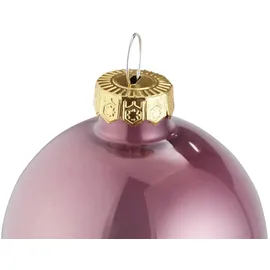 Möbel Kraft Weihnachtskugeln 6er Set ¦ rosa/pink ¦ Glas,Aluminium Ø: 8.0