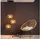 Lightbox 3-flg. rund schwarz/braun