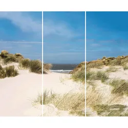 Winwall Duschrückwand Aluverbund Nordsee, 3-er Set, 2500x1000 mm