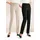 GOLDNER Schlupfhose Stretchhosen Beige/Schwarz 54