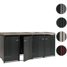 MCW Mülltonnenverkleidung O67 125 x 260 x 84 cm anthrazit