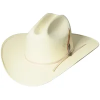 Stars & Stripes Cattleman Strohhut Weiß 55