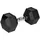REBEL Hantel Gusseisen 15 kg schwarz
