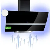 Klarstein Deckenhaube Clara Serie TK15-Clara-90BK Clara, Abzugshaube kopffrei Abluft Umluft Haube Wand schwarz