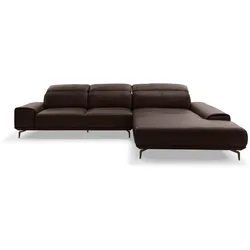 Musterring Ecksofa MR 2490 Leder Braun Mocca 342 x 207 cm