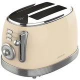 Cecotec Toast&Taste 1000 Retro Double Beige, - Beige