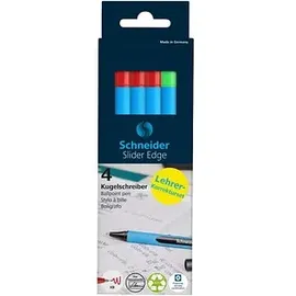 Schneider Kugelschreiber Farbsortiert 0,8 mm 4 St.