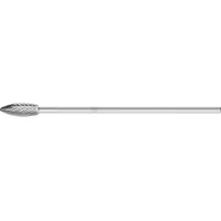 pferd tools Hartmetall Frässtift Flamme B Ø 12x30mm Schaft-Ø 6x150mm Z3P universal mittel kreuzverzahnt