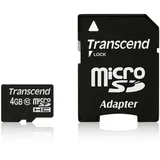 Transcend microSDHC Class 10 + SD-Adapter 4 GB