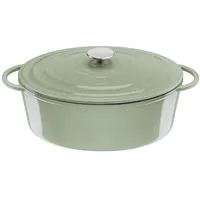 Tefal Lov Gusseisen ovaler Bräter 34 cm beige