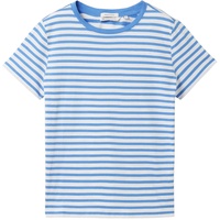 TOM TAILOR Denim Damen Gestreiftes T-Shirt, blau, Streifenmuster, Gr. XL