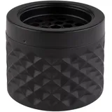 APS Windaschenbecher Ø 9,5 cm, H: 8 cm, Glas matt-schwarz, gefrostet