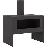 vidaXL - Feuerstelle mit Rauchabzug Schwarz 80x50x96 cm Stahl