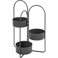 Beliani Pflanzenständer COLUTENA Metall 56 cm Schwarz