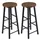 Woltu Barhocker 2er Set 71 cm Dunkelbuche