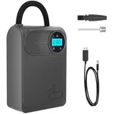 Tragbare Elektronische Luftpumpe, Kabellose Auto-Luftpumpe, Elektrische Luftpumpe Fahrrad Akku Kompressor, Unterstützt Druckerkennung und Abschaltautomatik für Auto, Motorrad, Fahrradreifen und Bälle