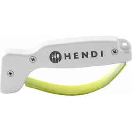 HENDI Messerschärfer mit Fingerschutz, Umkehrbare Doppelschärfklingen, 140mm
