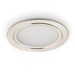 Anelli LED, Einbauleuchte, Einzelleuchte ohne Schalter, edelstahlfarbig