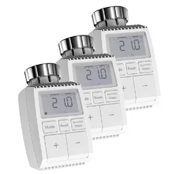 HYRICAN Heizkörperthermostat "programmierbar", weiß (grundfarbe), 3 St., Heizkörperthermostate, mit Tag/Woche/Wochenend-Planer, Frostschutz, Nachtabsenkung