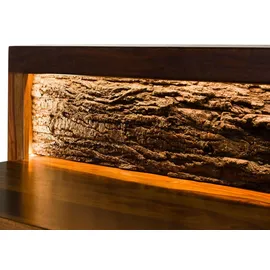 MASSIVMOEBEL24.DE Wandgarderobe Toronto Lux 100 x 60 x 35 cm Walnuss