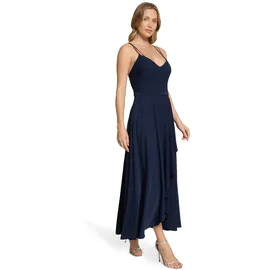 Vera Mont Abendkleid Volant Blau 44