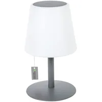 Greemotion Dekoleuchte Metall Ø 15 cm H 25 cm dimmbar grau